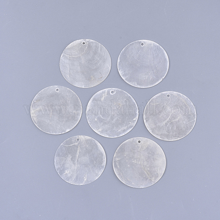 Capiz Shell Pendants&nbsp;SHEL-S276-23B-1