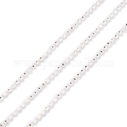 Spray Painted Brass Faceted Ball Chains CHC-K011-35K-1