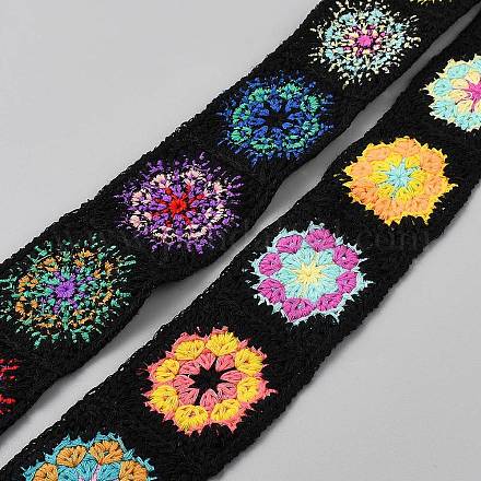 Polyester Embroider Ribbon OCOR-WH0105-039A-1