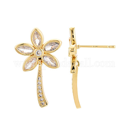 専門ショップ Brass Flower Wholesale Micro Zirconia Cubic Clear Pave ラジオ・コンポ