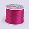 Flat Elastic Crystal String, Elastic Beading Thread, for Stretch Bracelet Making, Medium Violet Red, 0.5mm, about 49.21 yards(45m)/roll