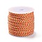 Macrame Cotton Cord, Braided Rope, with Plastic Reel, for Wall Hanging, Crafts, Gift Wrapping, Sandy Brown, 1.2mm, about 54.68 Yards(50m)/Roll