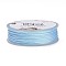 Polyester Metallic Thread, Light Blue, 1mm, about 32.8 yards(30m)/roll