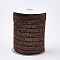 Glitter Sparkle Ribbon, Polyester & Nylon Ribbon, Saddle Brown, 3/8 inch(9.5~10mm), about 50yards/roll(45.72m/roll)