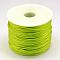 Nylon Satin Rattail Cords, Beading Threads for Bracelet Jewelry Making Chinese Knot Macrame Craft, Green Yellow, 1.0mm, about 76.55 yards(70m)/roll