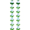 Transparent Glass Bead Strands, Flower, Light Sky Blue, 10x8x4mm, Hole: 0.8mm, about 27pcs/strand, 16.5''(42cm)