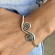 Adjustable Brass Cuff Bangles&nbsp;FS-WG28667-01-2