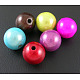 Spray Painted Acrylic Beads&nbsp;X-PB9289-1