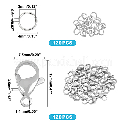 304 Stainless Steel Lobster Claw Clasps&nbsp;STAS-UN0006-29P