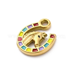 304 Stainless Steel Enamel Pendants&nbsp;X-STAS-B085-33G