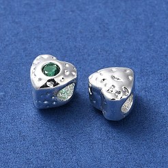 Valentine's Day Brass Micro Pave Cubic Zirconia Beads&nbsp;KK-P256-10S-03