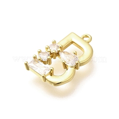 Brass Micro Pave Cubic Zirconia Pendants&nbsp;LS-KK-M310-01G-02