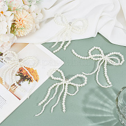 Plastic Imitation Pearl and Alloy Shoe Decorations&nbsp;FIND-WH0152-681