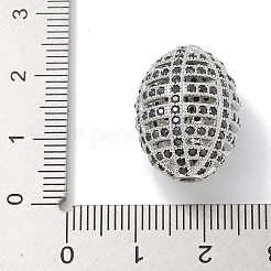 Rack Plating Brass Micro Pave Cubic Zirconia Beads&nbsp;KK-L224-024P