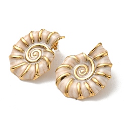 304 Stainless Steel Conch Stud Earrings&nbsp;EJEW-A147-02G