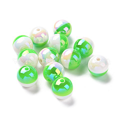 Two Tone Opaque Resin Beads&nbsp;RESI-A020-02B