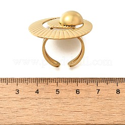 304 Stainless Steel Cuff Rings&nbsp;RJEW-E437-01G-02