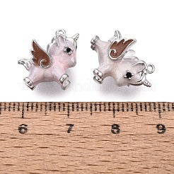 Brass Micro Pave Clear Cubic Zirconia Pendants&nbsp;X-KK-Q074-20P