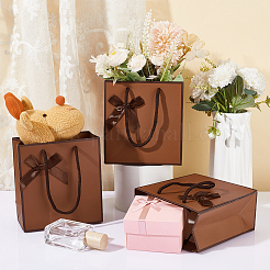 Rectangle Paper Gift Storage Bags with Handle&nbsp;CARB-WH0017-13C
