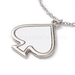 Sublimation Blank Aluminum Pendant Necklace&nbsp;LS-NJEW-E020-02P-01