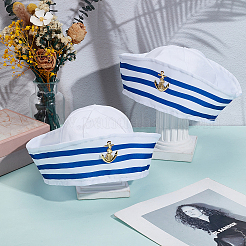 Cloth Stripe Sailor Hat&nbsp;AJEW-WH20098-081