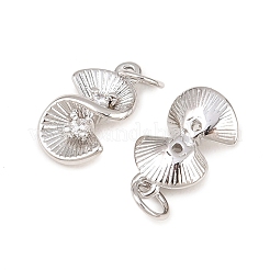Brass Micro Pave Cubic Zirconia Charms&nbsp;KK-Z146-28P