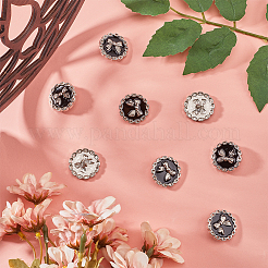 16Pcs Alloy Enamel Shank Buttons&nbsp;BUTT-GF0003-77A