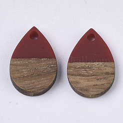 Resin & Walnut Wood Pendants&nbsp;RESI-T042-02