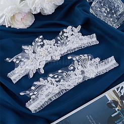Lace Elastic Bridal Garters&nbsp;AJEW-WH0347-96
