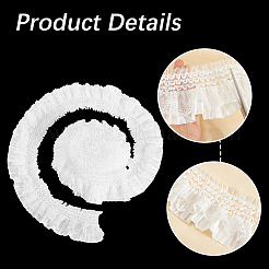 10Yards Satin Elastic Pleated Lace Trim&nbsp;OCOR-CY0001-28A