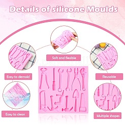 2Pcs Tool Theme Silicone Molds for DIY Craft&nbsp;ST-CJ0007-73