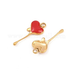 304 Stainless Steel Enamel Pendants&nbsp;STAS-K293-31G-02