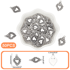50Pcs Tibetan Style Alloy Pendants&nbsp;TIBEP-UN0001-18