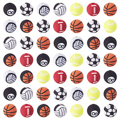 Handmade 8 Ball Polymer Clay Beads&nbsp;CLAY-TA0001-84A