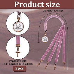 2Pcs Single Face Velvet Bookmarks&nbsp;AJEW-AB00197