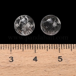 Natural Quartz Crystal Sphere Beads&nbsp;G-H359-02L-8mm-02