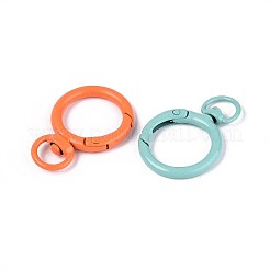 Spray Painted Alloy Swivel Snap Hooks Clasps&nbsp;PALLOY-K257-06-01