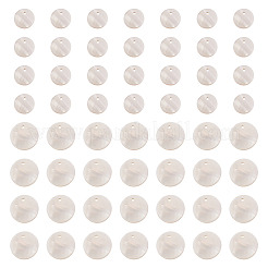 200Pcs 2 Styles Natural Freshwater Shell Disc Charms&nbsp;BSHE-TA0001-33