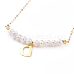 Natural Freshwater Pearl Pendant Necklaces&nbsp;NJEW-JN02862-02
