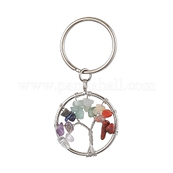 Natural & Synthetic Mixed Stone Keychain&nbsp;KEYC-JKC00814
