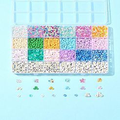 DIY Donut Glass & Acrylic Beads Bracelets Making Kits&nbsp;DIY-FS0007-68
