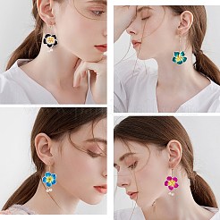 DIY 3D Flower Earring Making Kit&nbsp;DIY-SZ0008-50