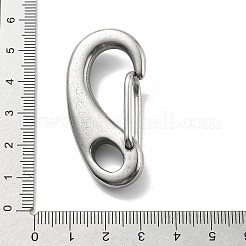 304 Stainless Steel Push Gate Snap Keychain Clasp Findings&nbsp;STAS-B082-04A-P