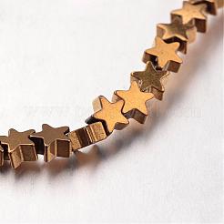 Electroplate Non-magnetic Synthetic Hematite Bead Strands&nbsp;G-F300-24B