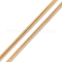 304 Stainless Steel Square Snake Chains Necklaces&nbsp;NJEW-P170-02G-10