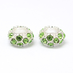Alloy Rhinestone European Beads&nbsp;CPDL-H999-8