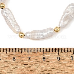 Natural Baroque Pearl Keshi Pearl Beaded Necklaces&nbsp;NJEW-JN06606
