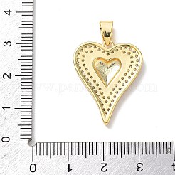 Two Tone Brass Micro Pave Clear Cubic Zirconia Pendants&nbsp;KK-L268-025G-02