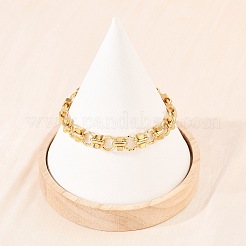 304 Stainless Steel Link Chain Bracelets for Women&nbsp;BJEW-H207-01E-G