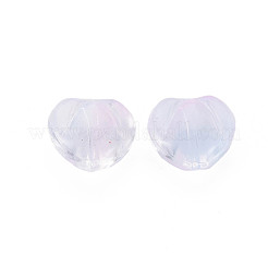 Two Tone Transparent Spray Painted Glass Beads&nbsp;GLAA-T022-24-C04